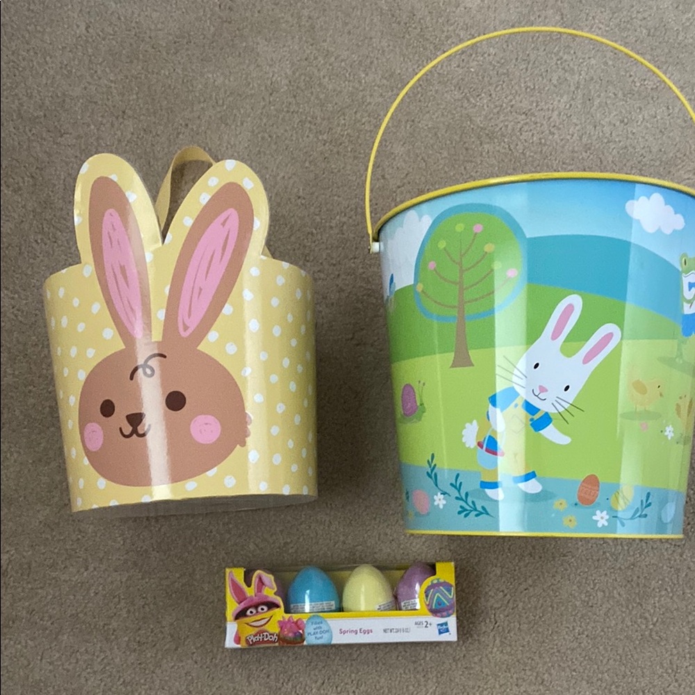 Bunny Basket Collection with Play-Dough Egg Set!